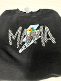 Mama Dirt Bike Embroidery Applique Crewneck