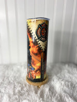 Firefighter Skinny Tumbler 20 ounce