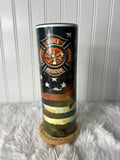 Firefighter Skinny Tumbler 20 ounce