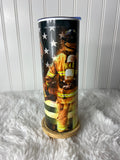 Firefighter Skinny Tumbler 20 ounce