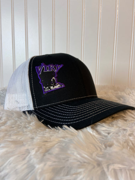MN Vikings appliquéd baseball cap