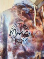 Anti social moms club hoodie Ice dye hooded sweatshirt