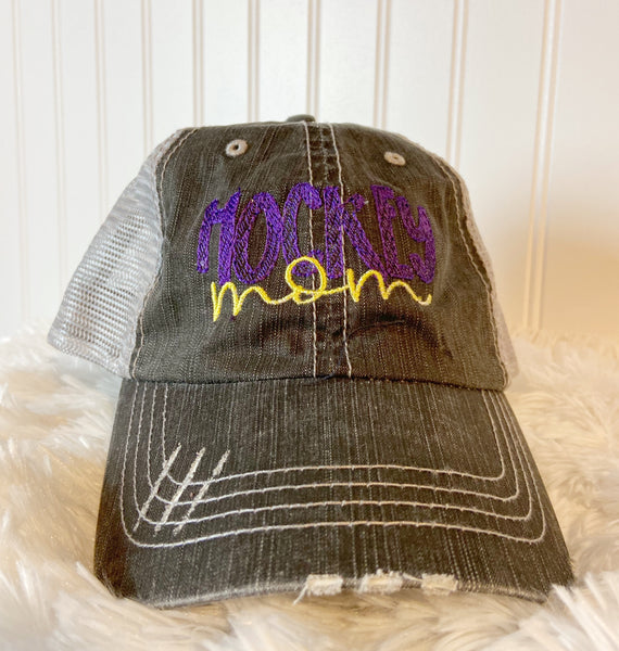 Hockey Mom baseball cap